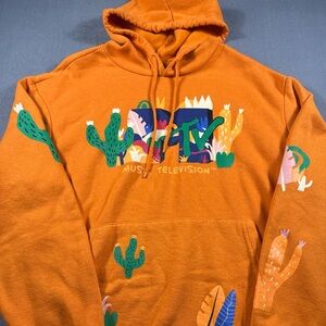MTV Vibrant Orange Cactus Hoodie
